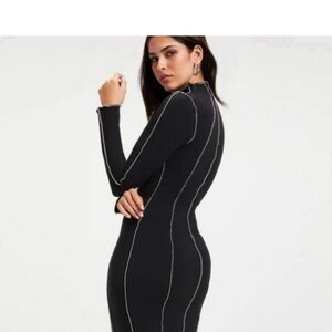 Good American Black Midi Dress